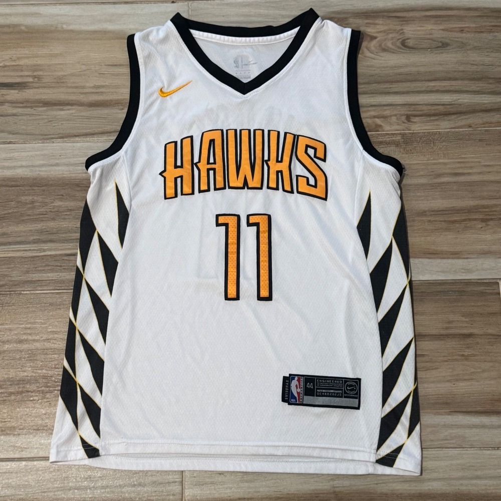 Nike Trae Young Atlanta Hawks Jersey White Association Edition Mens 44 Small